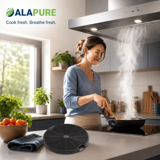 Filtro de carbón Alapure compatible con Electrolux MCFE09 / 9029800548 / EFF75 (paquete de 2)