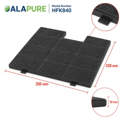Filtro de carbón Alapure compatible con el filtro de carbón Amica KF 17142 / KF17142