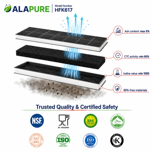 Filtro de carbón Alapure compatible con Neff 00296178 / 296178 / Z5143X1