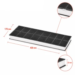 Filtro de carbón Bosch 00296178 / 296178 / DHZ3406
