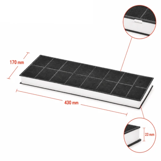 Filtro de carbón Bosch 00296178 / 296178 / DHZ3406