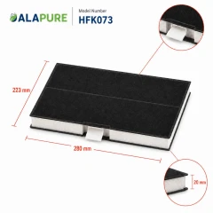 Filtro de carbón Alapure compatible con Gaggenau 00744073 / 744073 / 669648 / AA220110