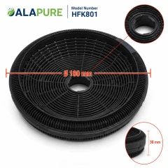 Alapure HFK801. Compatible con AEG ECFB02ST / 89992564 / Modelo 190. Filtro de carbón / ECFB02 (2 uds.)