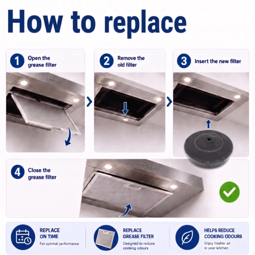 Filtro de carbón Hotpoint-Ariston 9029793792 / WA48.5 / MCFE41