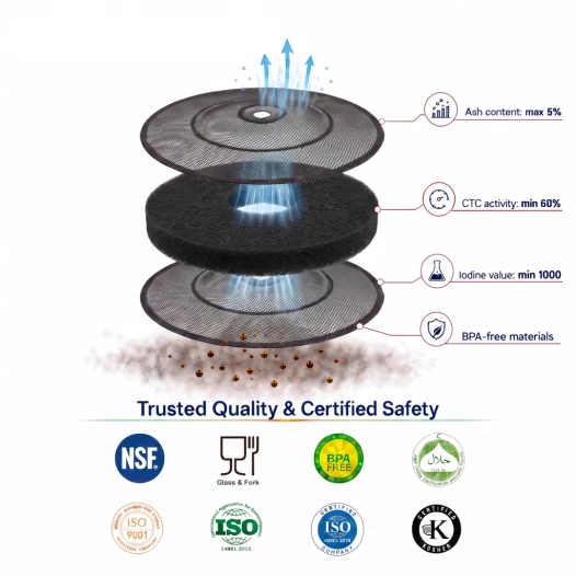 Filtro de carbón Hotpoint-Ariston 9029793792 / WA48.5 / MCFE41