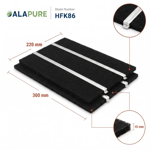 Filtro de carbón Alapure compatible con DeDietrich. Filtro de carbón AS0062459