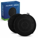 Filtro de carbón Alapure compatible con Falmec 103050091 / N.º 6 (2 uds.)