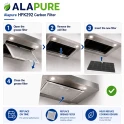 Filtro de carbón Alapure compatible con Whirlpool AMC058 / 482000008330