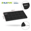 Filtro de carbón Alapure compatible con Electrolux 4055304036