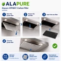 Filtro de carbón Alapure compatible con Electrolux 4055304036