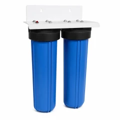 Carcasa de filtro BigBlue de 2 fases y 20 pulgadas con conexión de 1 pulgada