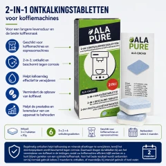 Pastillas descalcificadoras Alapure compatibles con Jura 61848 (6 uds.)