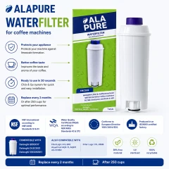 Filtro de agua Alapure compatible con Delonghi DLSC002 / SER3017