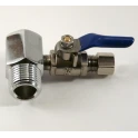 Prolongación para grifo de 1/2 pulgada con grifo de bola y manguera de 3/8