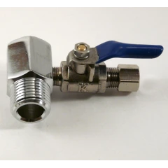 Prolongación para grifo de 1/2 pulgada con grifo de bola