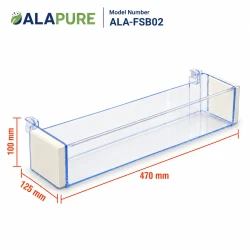 Bandeja para botellas Alapure compatible con el frigorífico Siemens, referencia 704760 / 00704760 / 470 x 125 mm