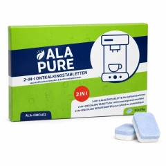 Pastillas descalcificadoras universales 2 en 1 Alapure, 20 gramos, ALA-CMC402 (30 uds.)