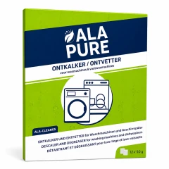 Alapure 3 en 1: descalcificador y desengrasante, apto para WPRO DES131 / 484000008801 (12 uds.)