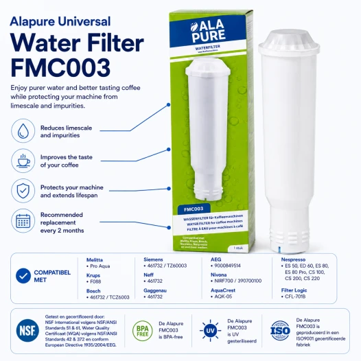 Filtro de agua Alapure compatible con Nivona NIRF 700